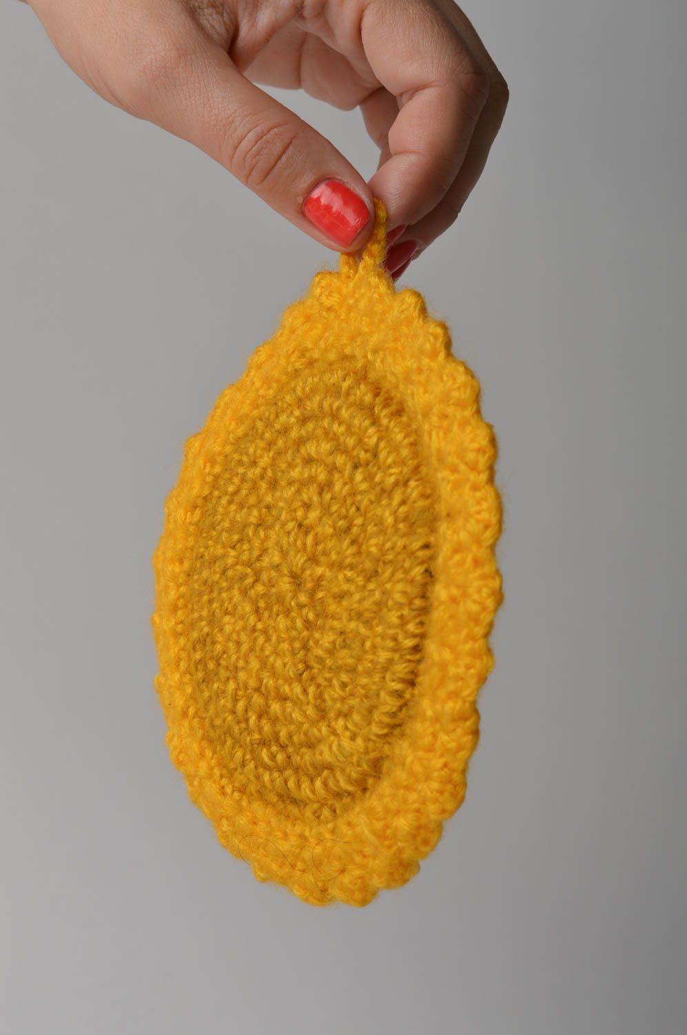 Stylish handmade crochet potholder pot holder design kitchen utensils photo 2