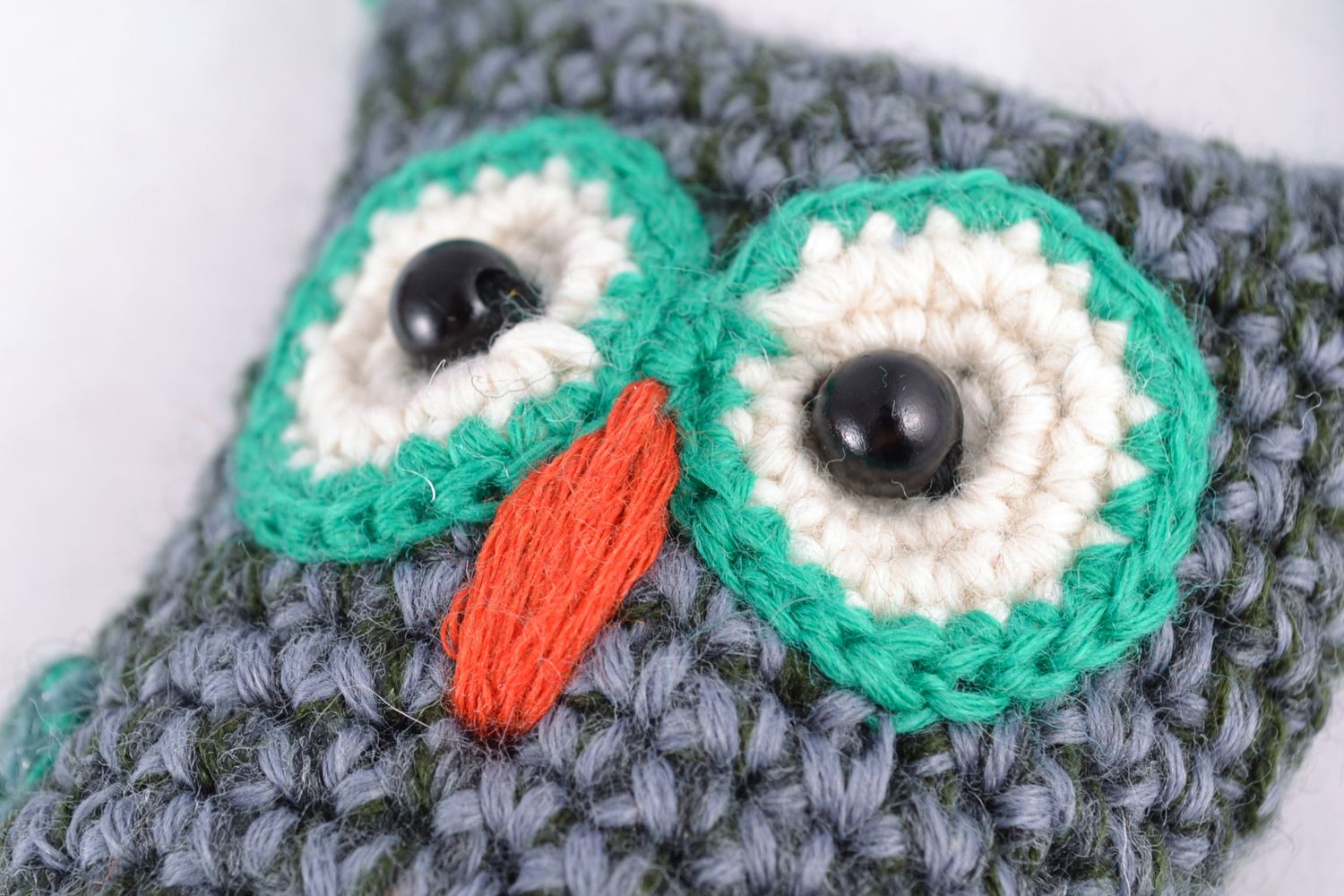 Soft crochet toy owl photo 3