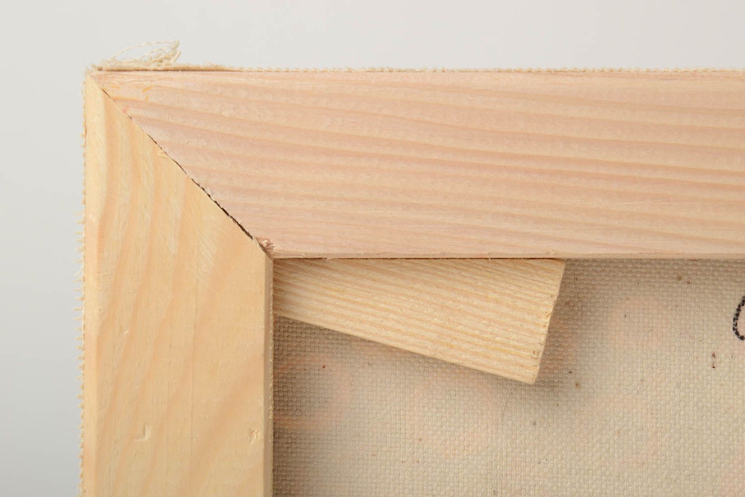 Cuadro pintado al óleo sobre lienzo artesanal étnico original Cerditos foto 5