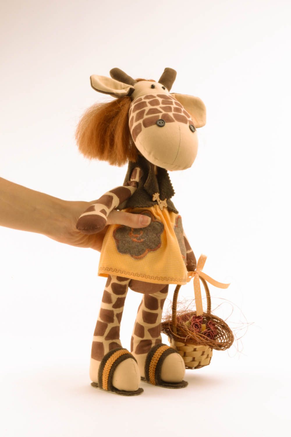 Handgemachtes Kuscheltier Giraffe foto 5