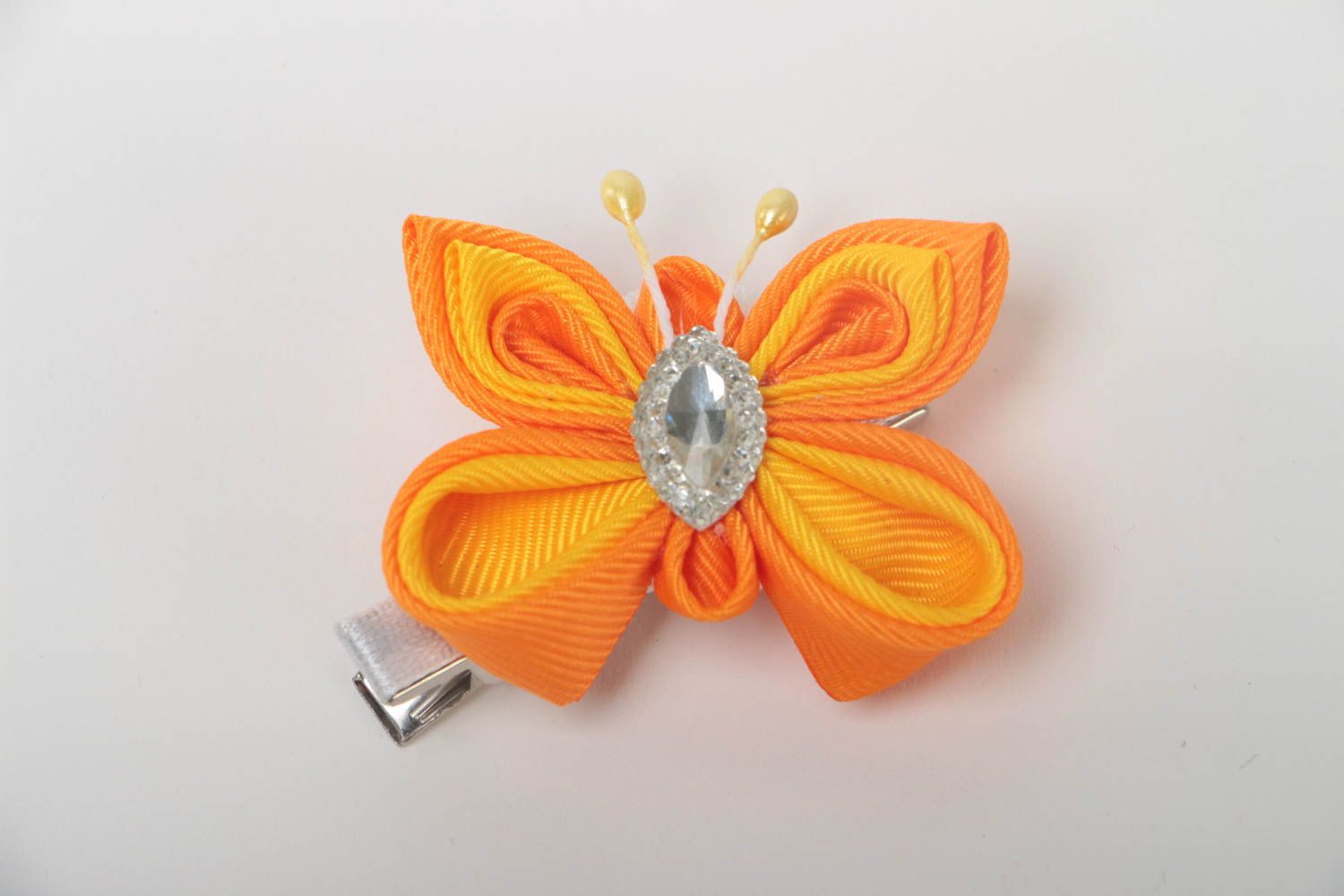 Handmade designer barrette textile hair clip kids hair accessories gifts for her photo 2