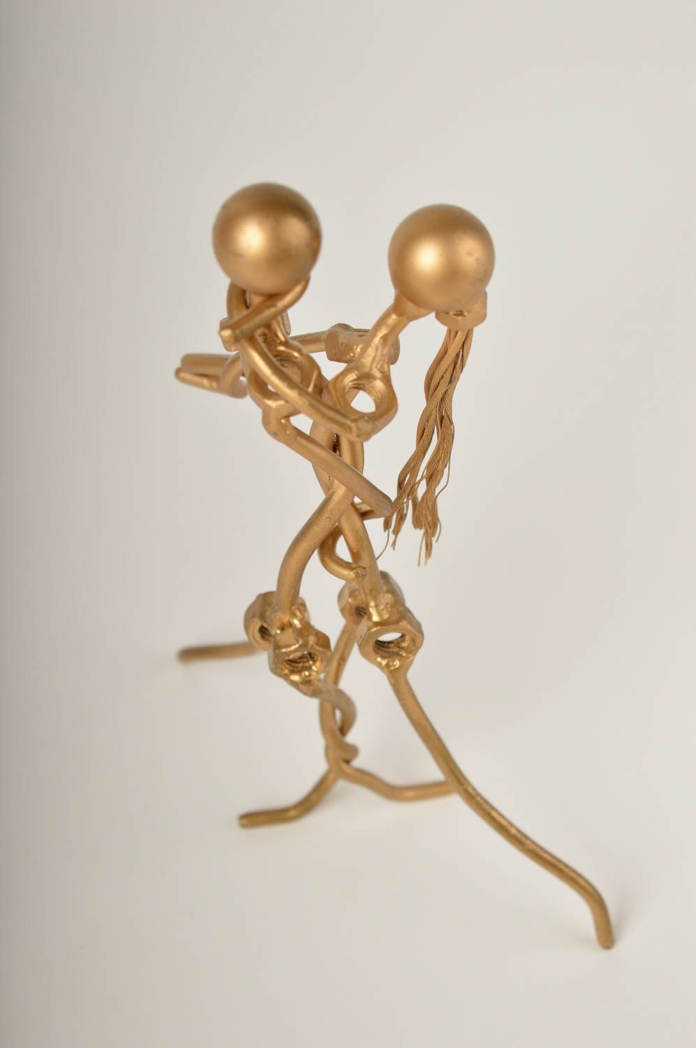 Dekoration für Tisch handgefertigt kleine Figur Dekofigur aus Metall schön foto 5