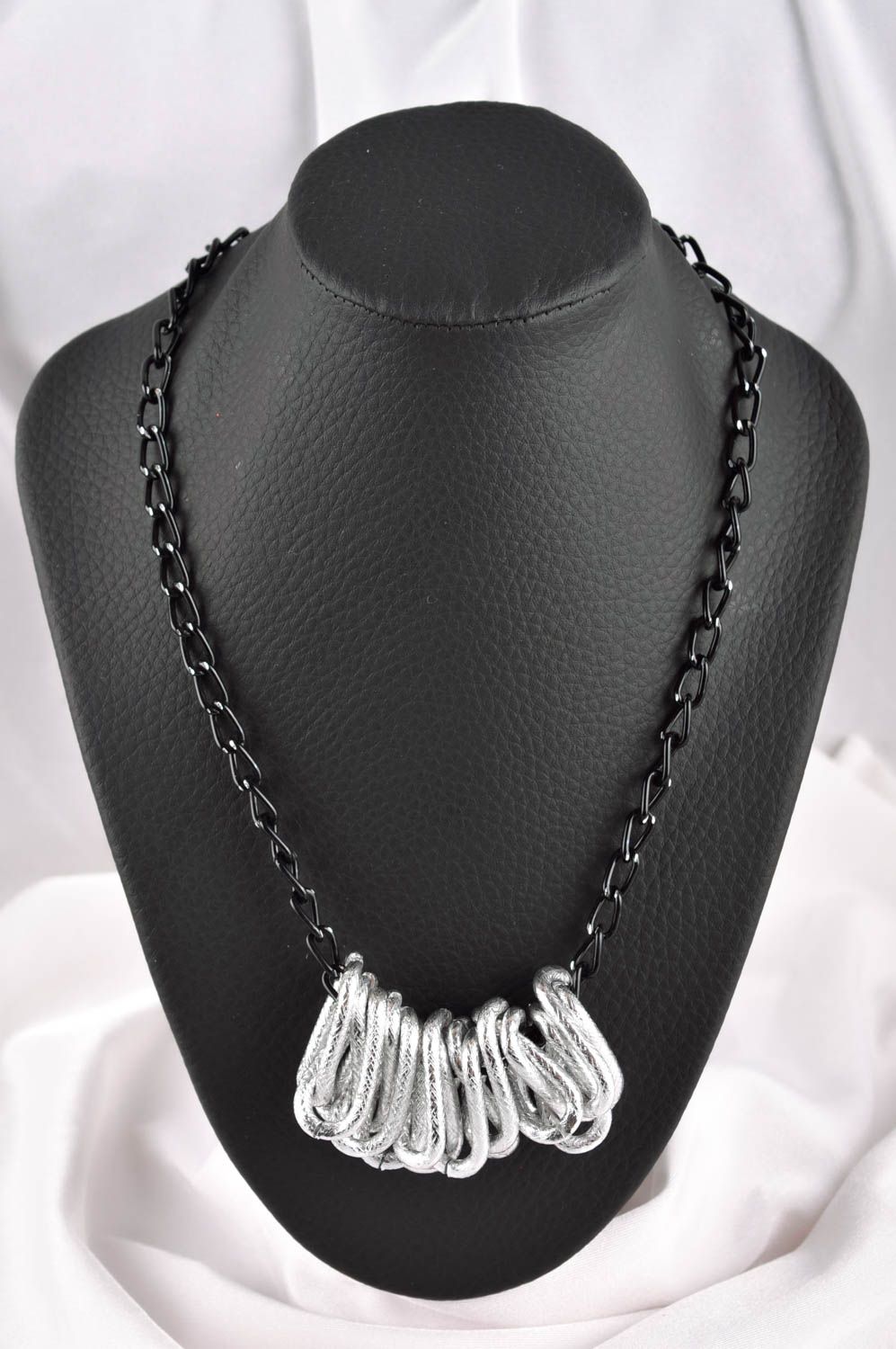 Metall Anhänger Schmuck handgemacht Halskette mit Anhänger Halskette für Frauen foto 1
