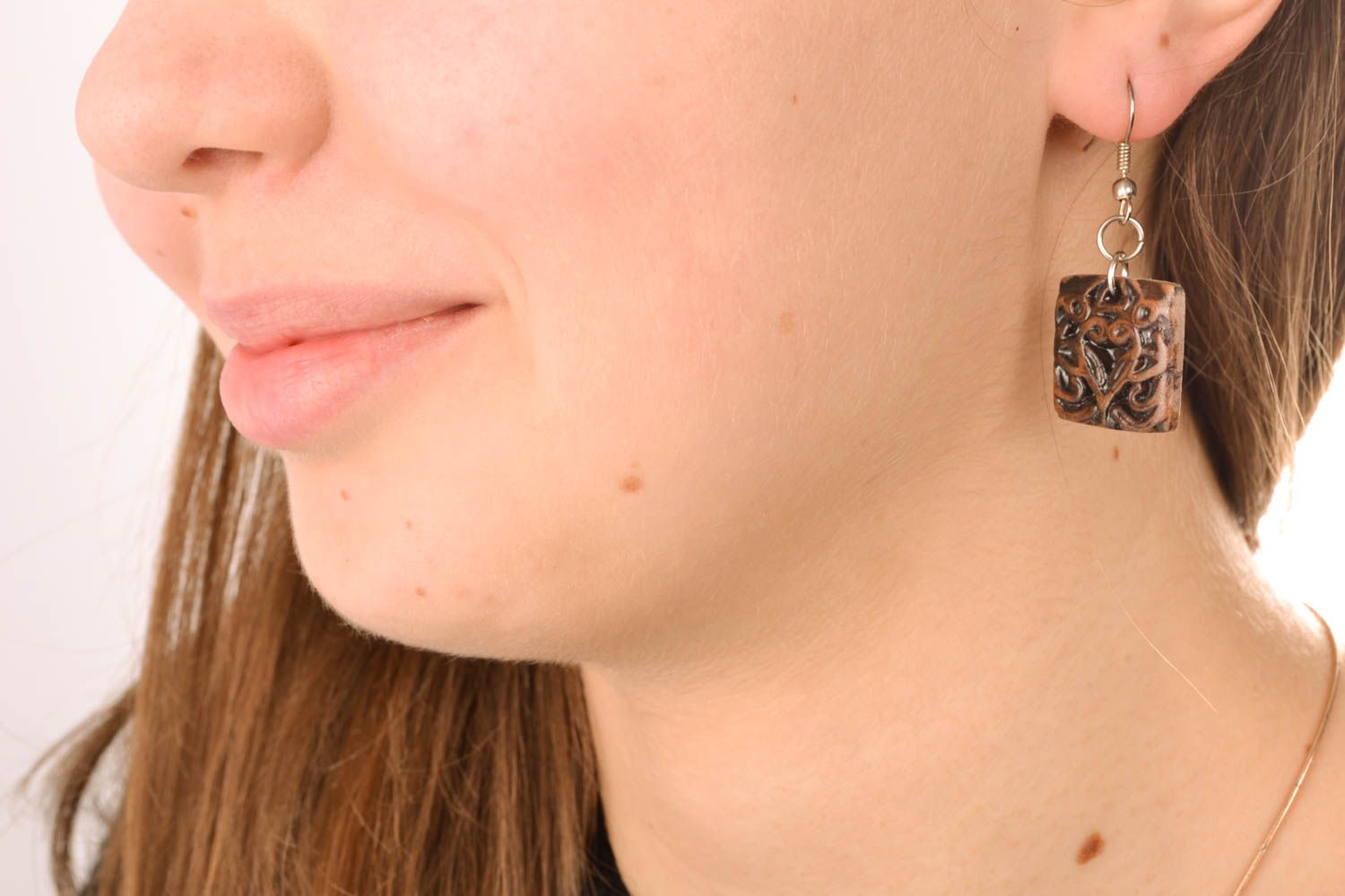 Unusual polymer clay earrings photo 5