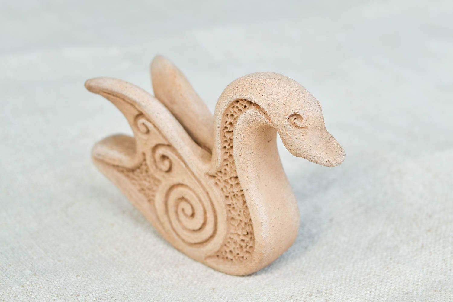 Свистулька из глины ручной работы керамическая свистулька птица глиняная игрушка фото 5