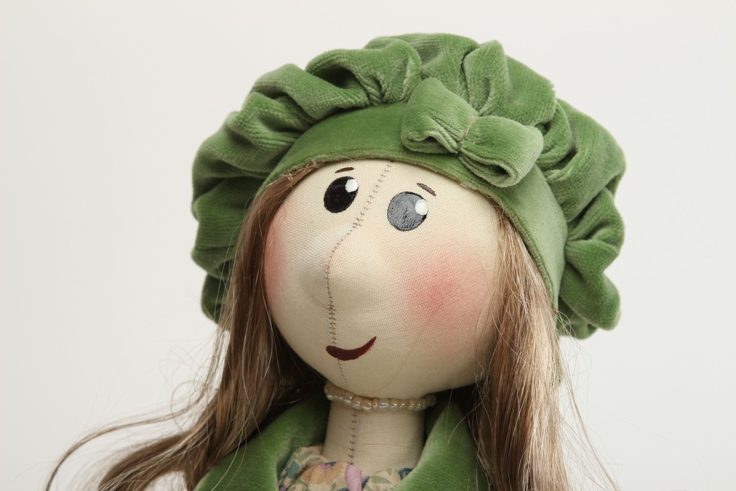 Кукла ручной работы кукла из ткани авторская кукла из хлопка бязи и плюша фото 3