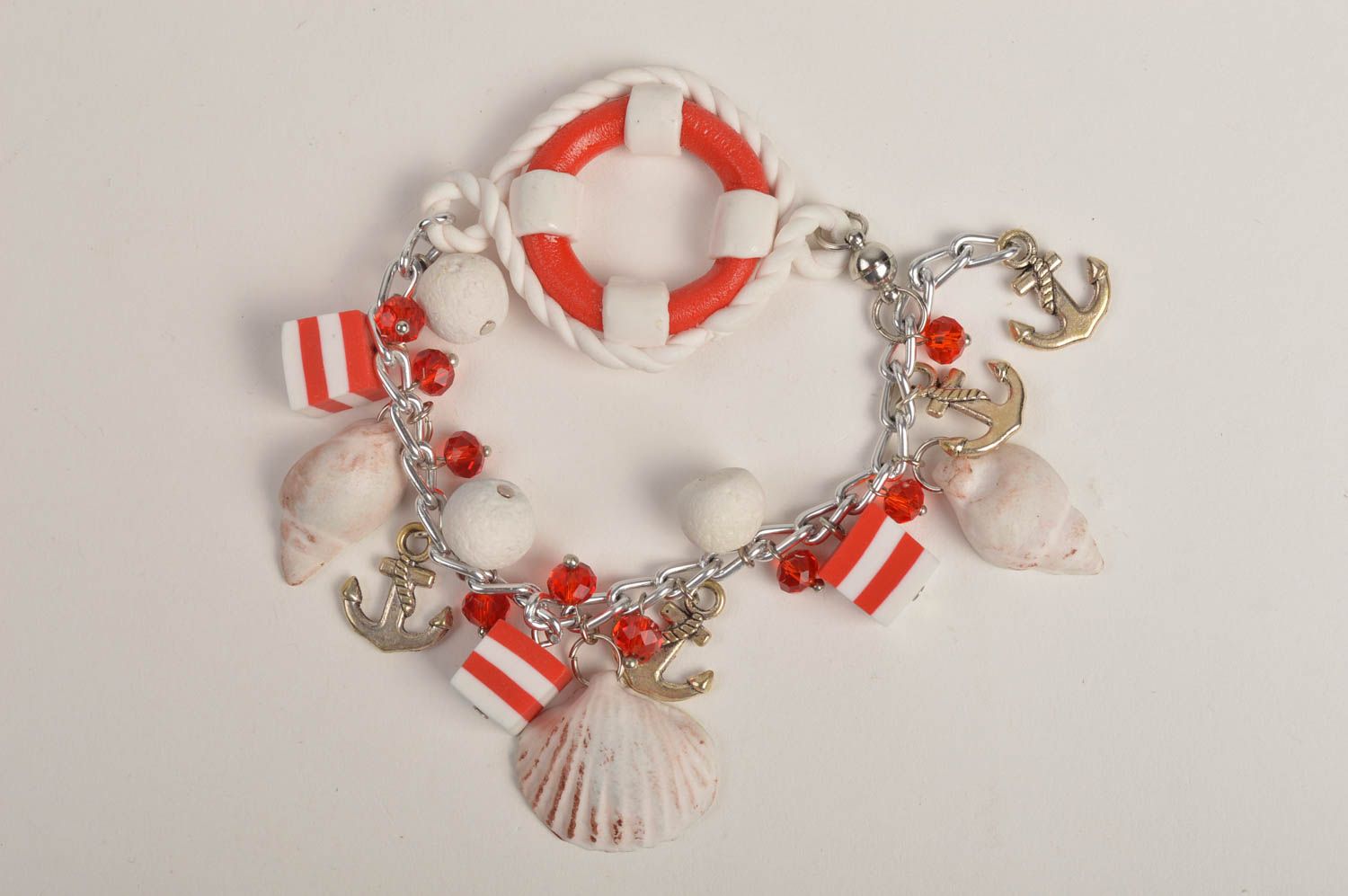 Bracelet style marin Bijou fantaisie fait main design original Cadeau femme photo 1