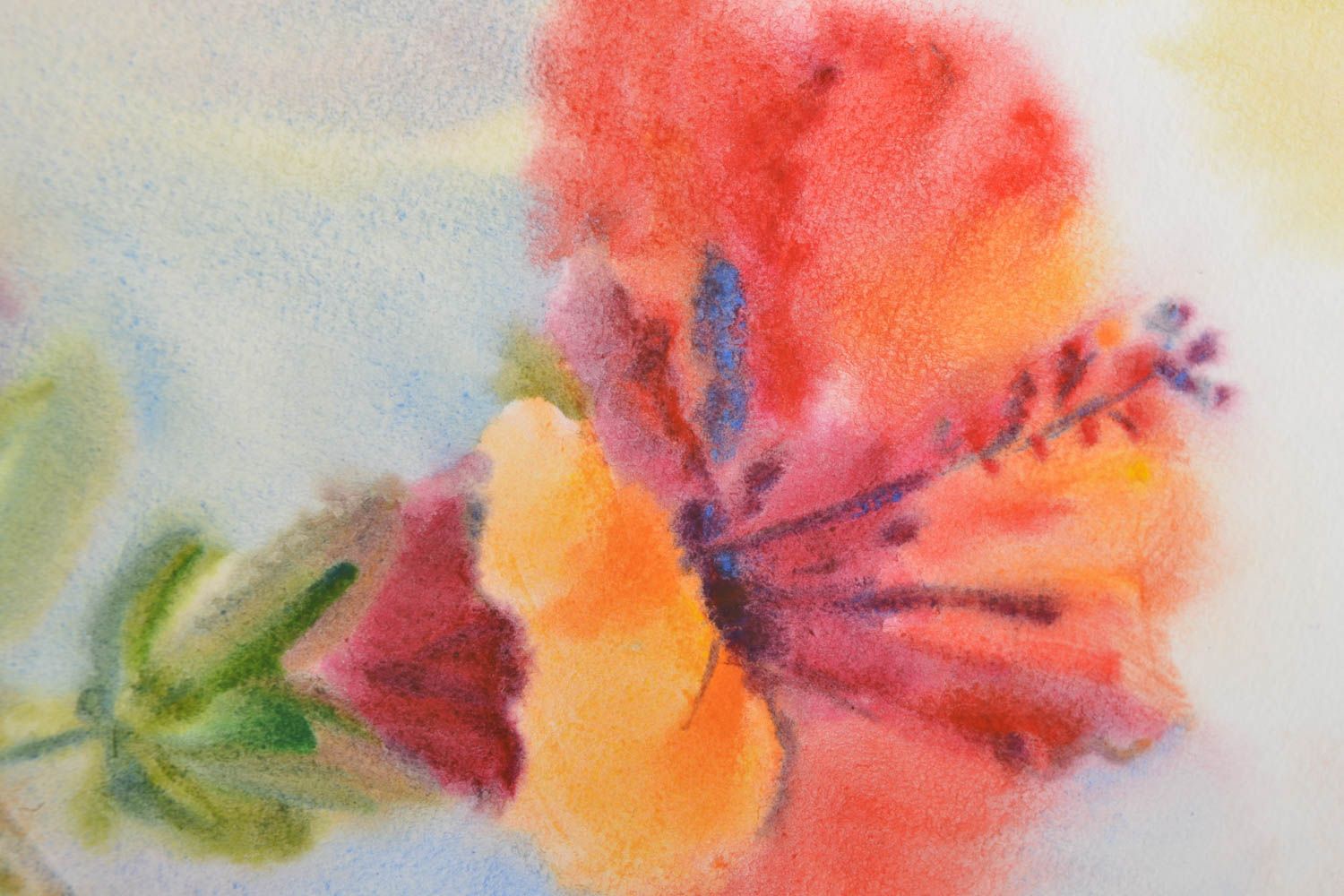 Watercolor picture painted from nature photo 3