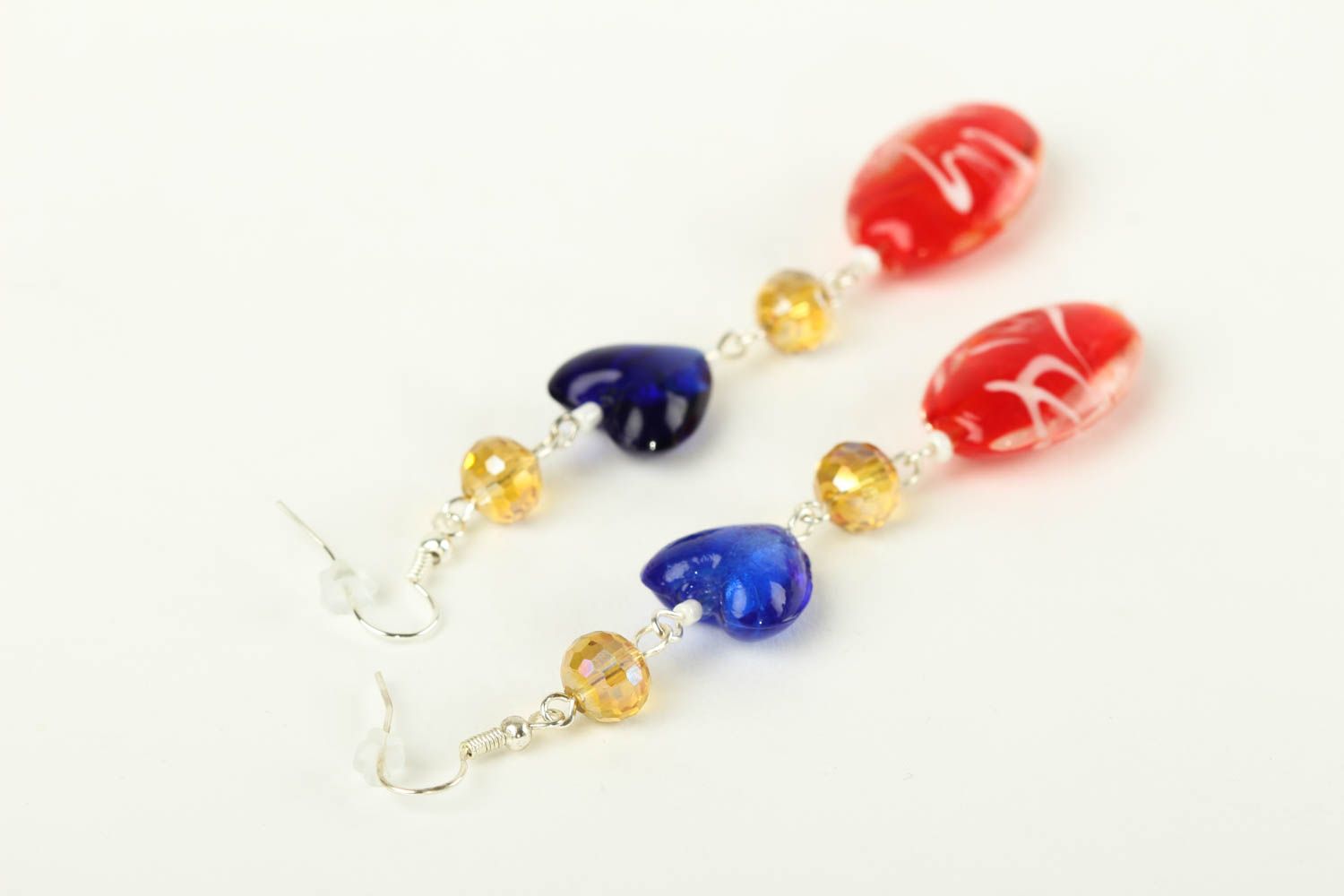 Handmade long earrings designer jewelry elite accessory gift for women photo 4