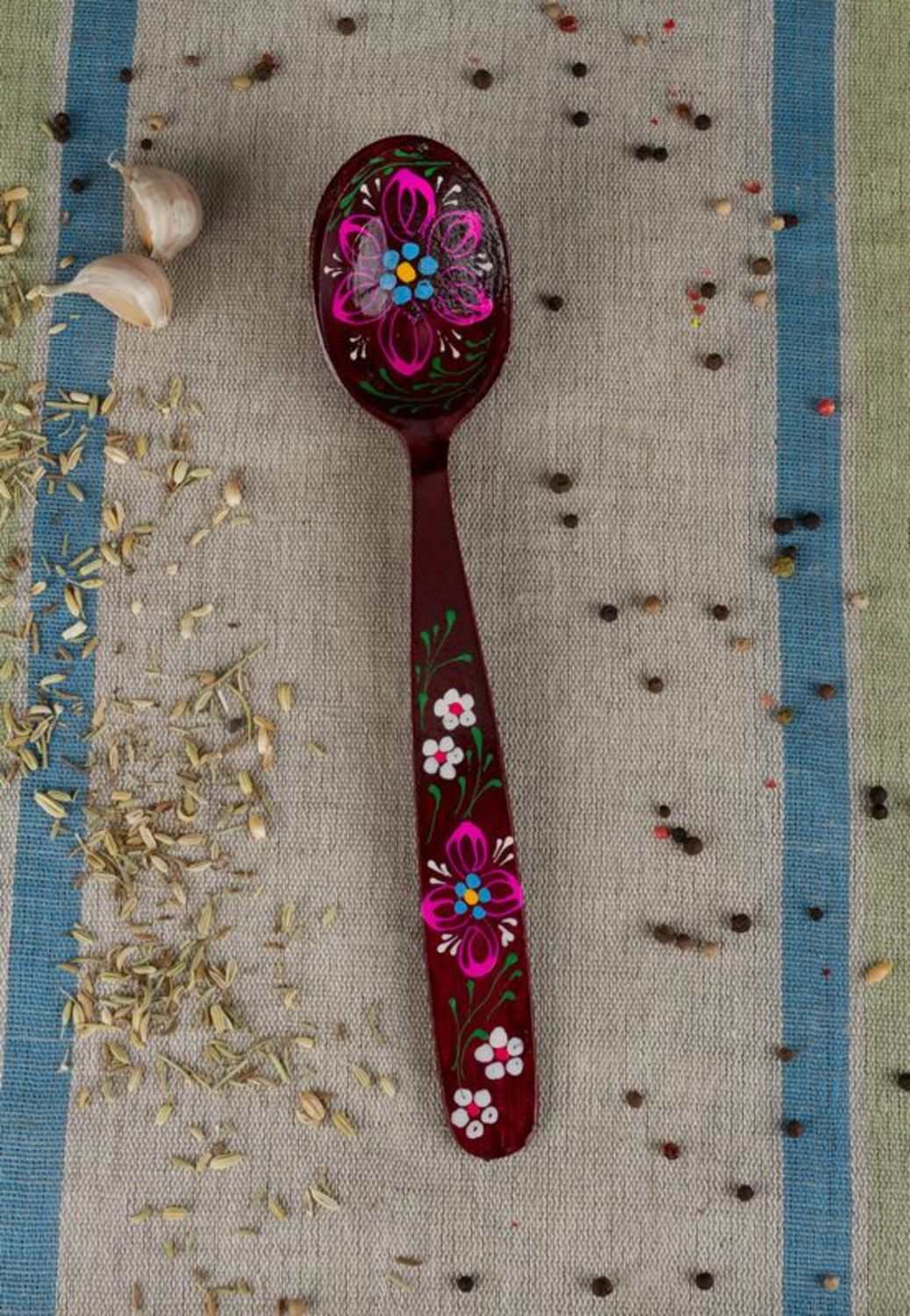 Decorative wooden spoon photo 1