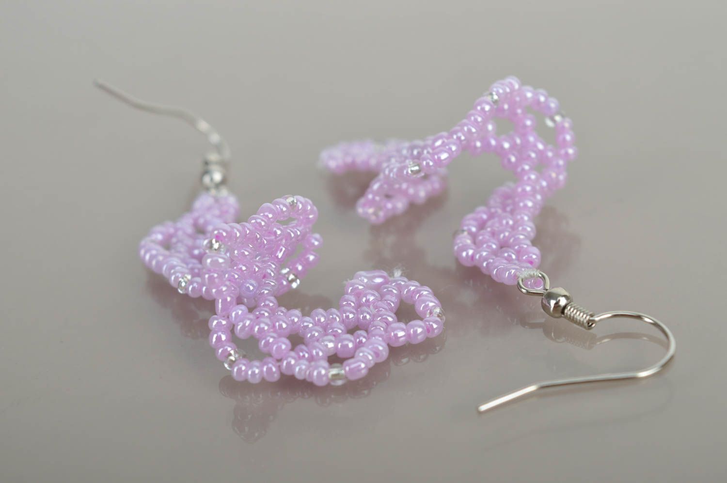 Handmade Ohrringe Juwelier Modeschmuck Geschenk für Frauen Designer Schmuck rosa foto 4