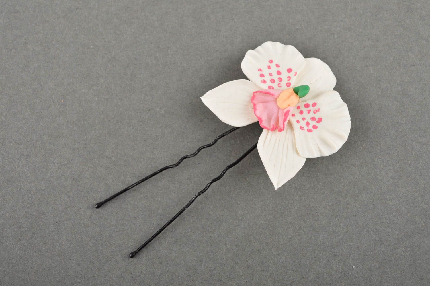 Hair accessories for girls handmade hair pin metal hair pin flower hair jewelry photo 2