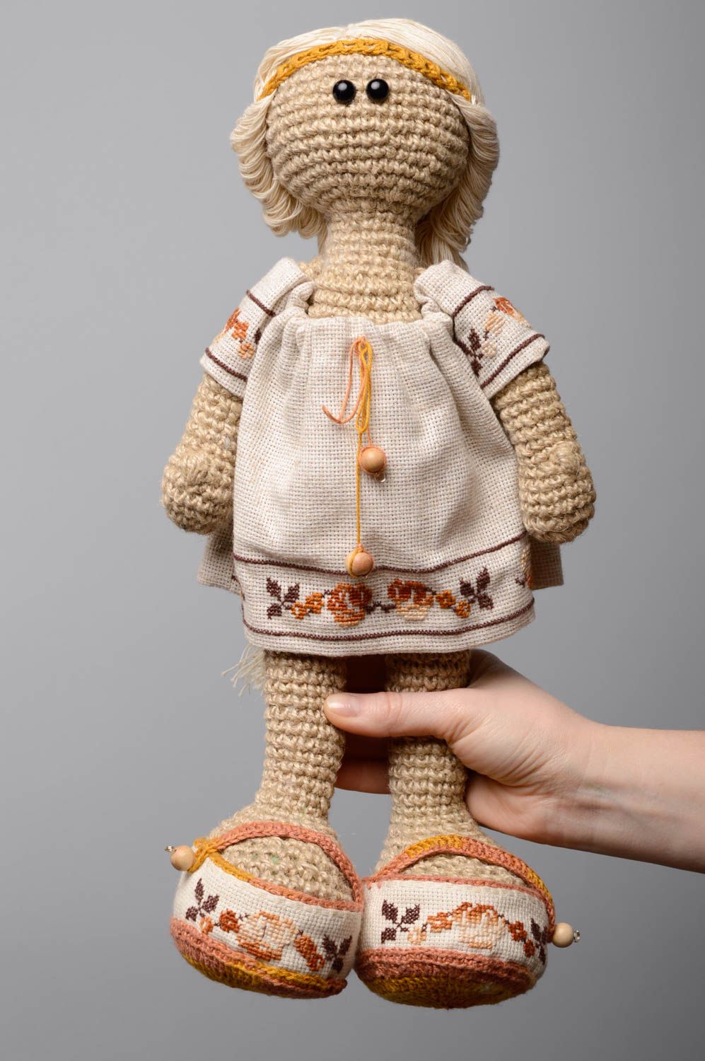 Designer crochet doll photo 3