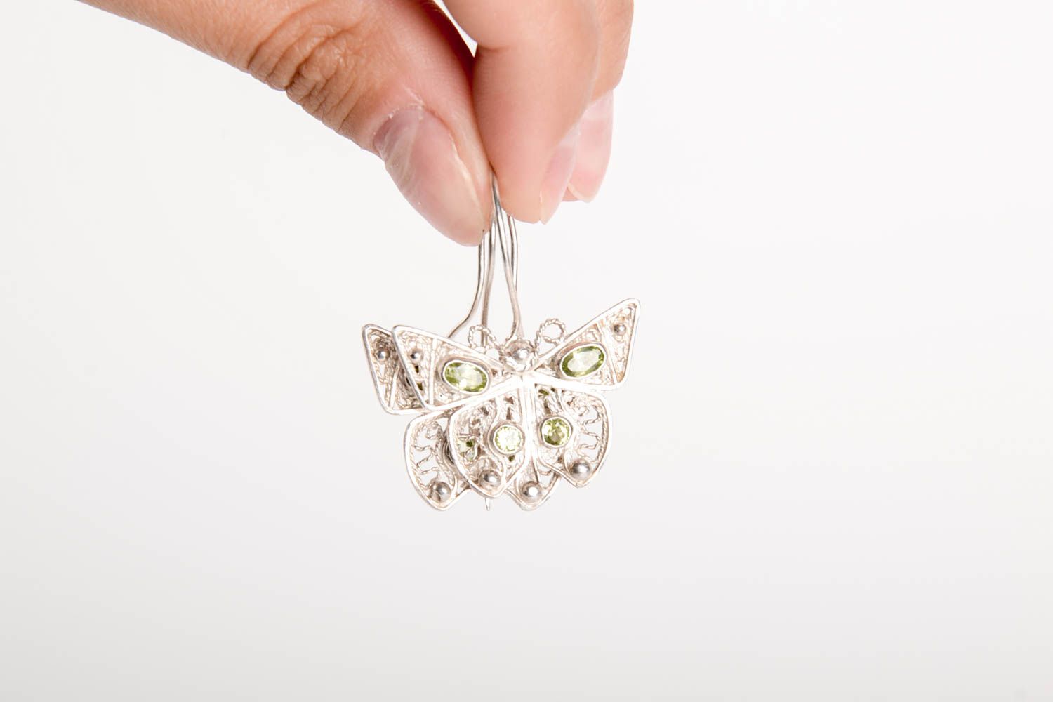 Handmade jewelry silver earrings womens earrings gemstone jewelry gifts for girl photo 5