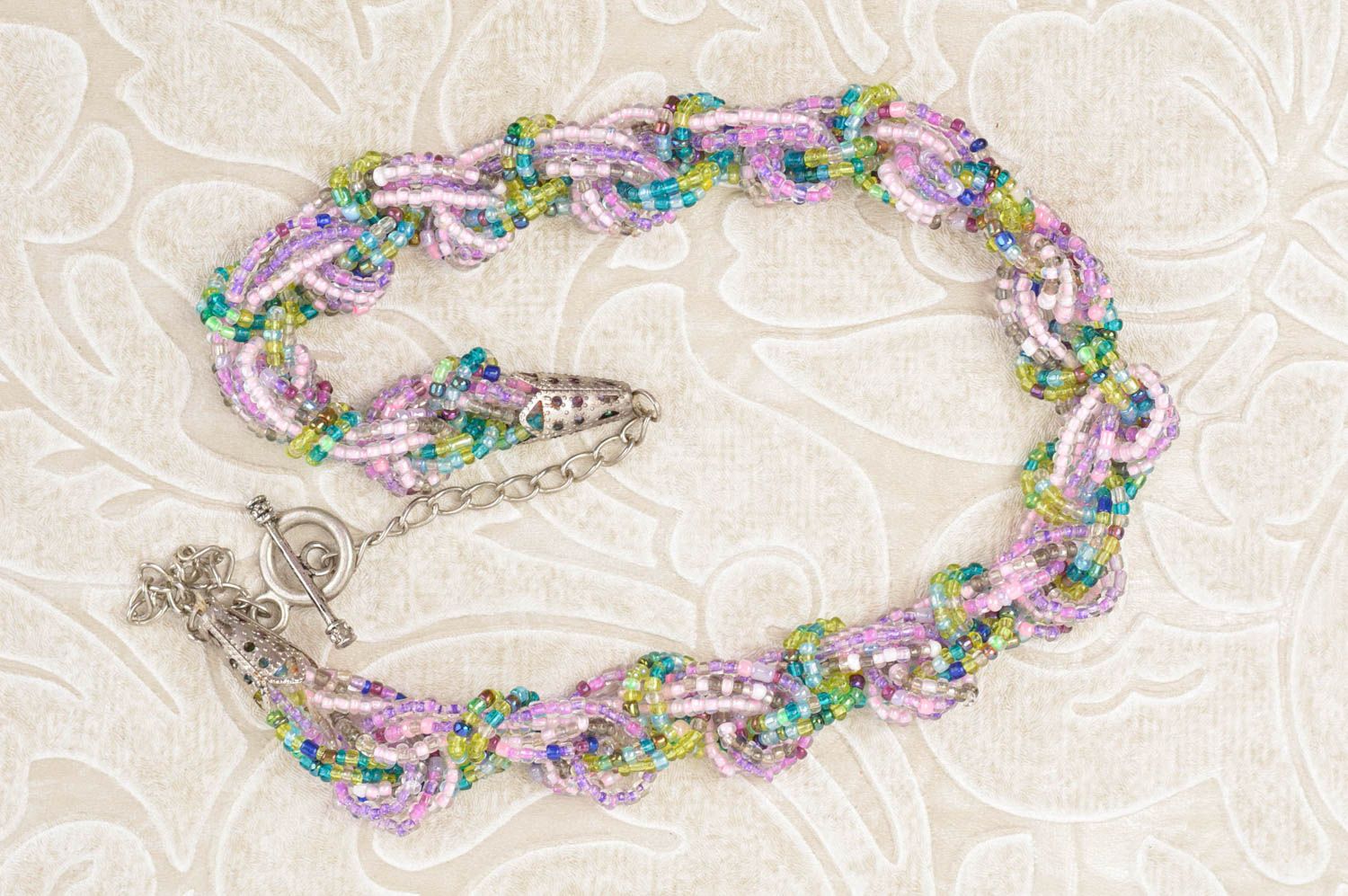 Handmade zarte schöne Damen Halskette Halsschmuck für Damen Schmuck Collier toll foto 1