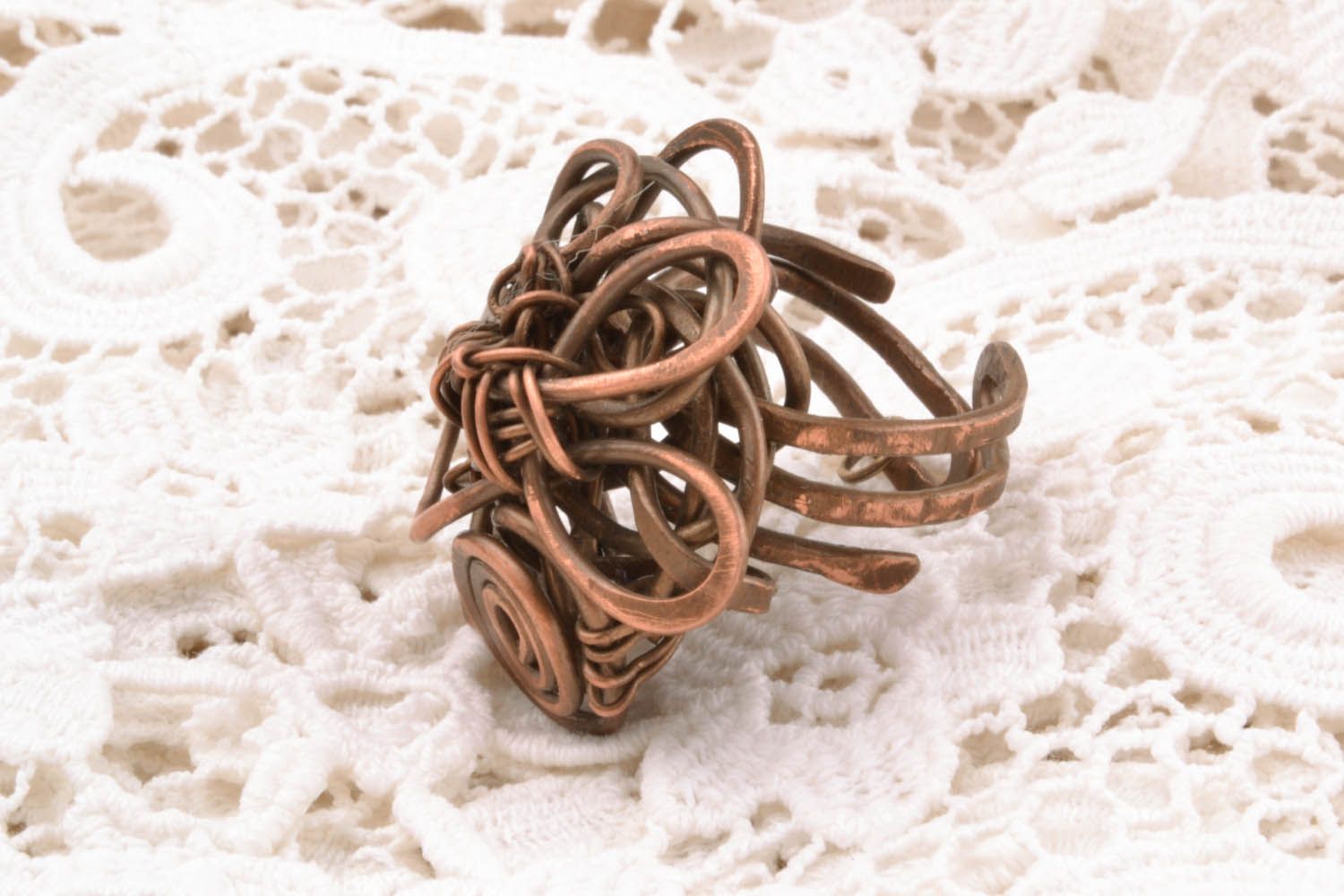 Copper ring Mirage photo 1