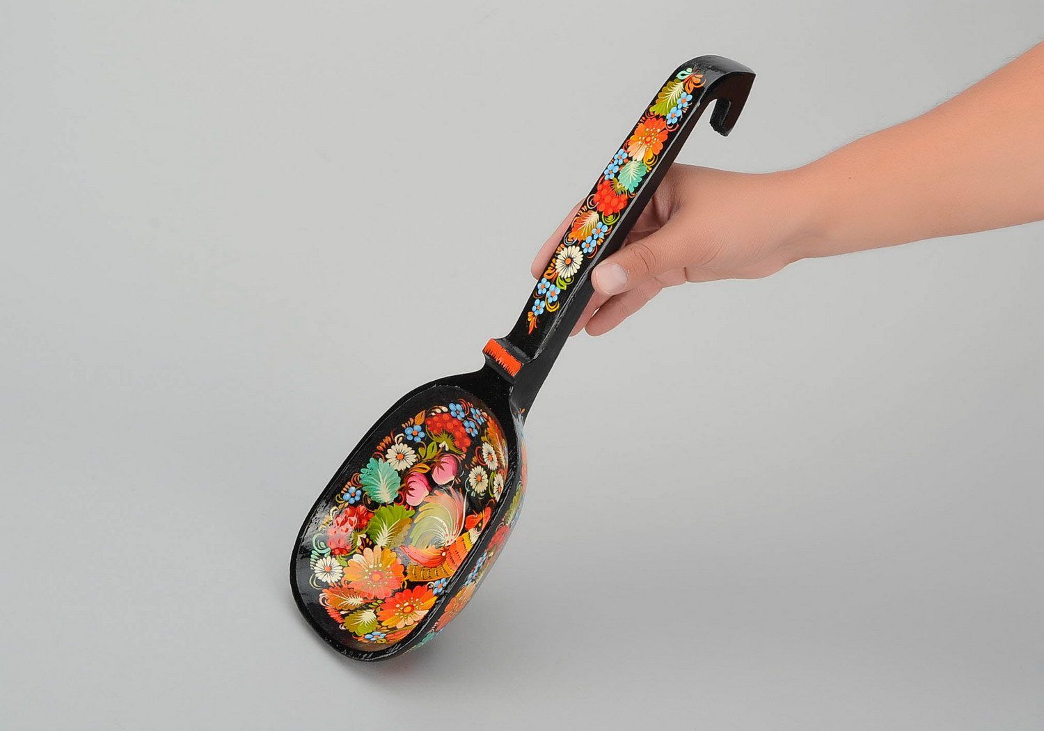 Decorative wooden spoon, hand-painted photo 4