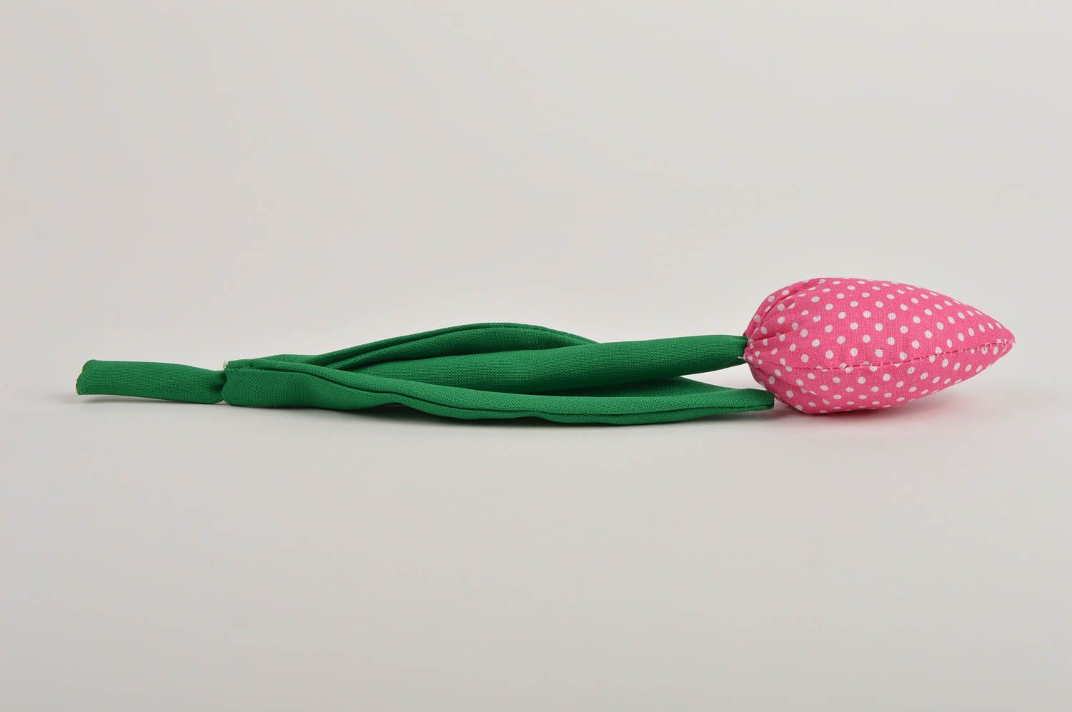 Искусственный цветок хэнд мэйд декор для дома искусственный тюльпан розовый фото 3