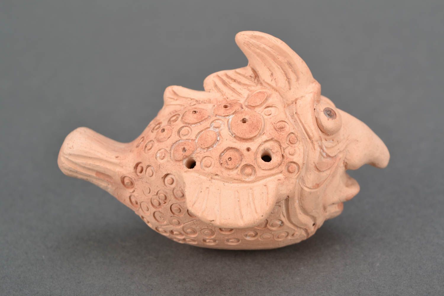 Keramik Vogelpfeife Fisch foto 3