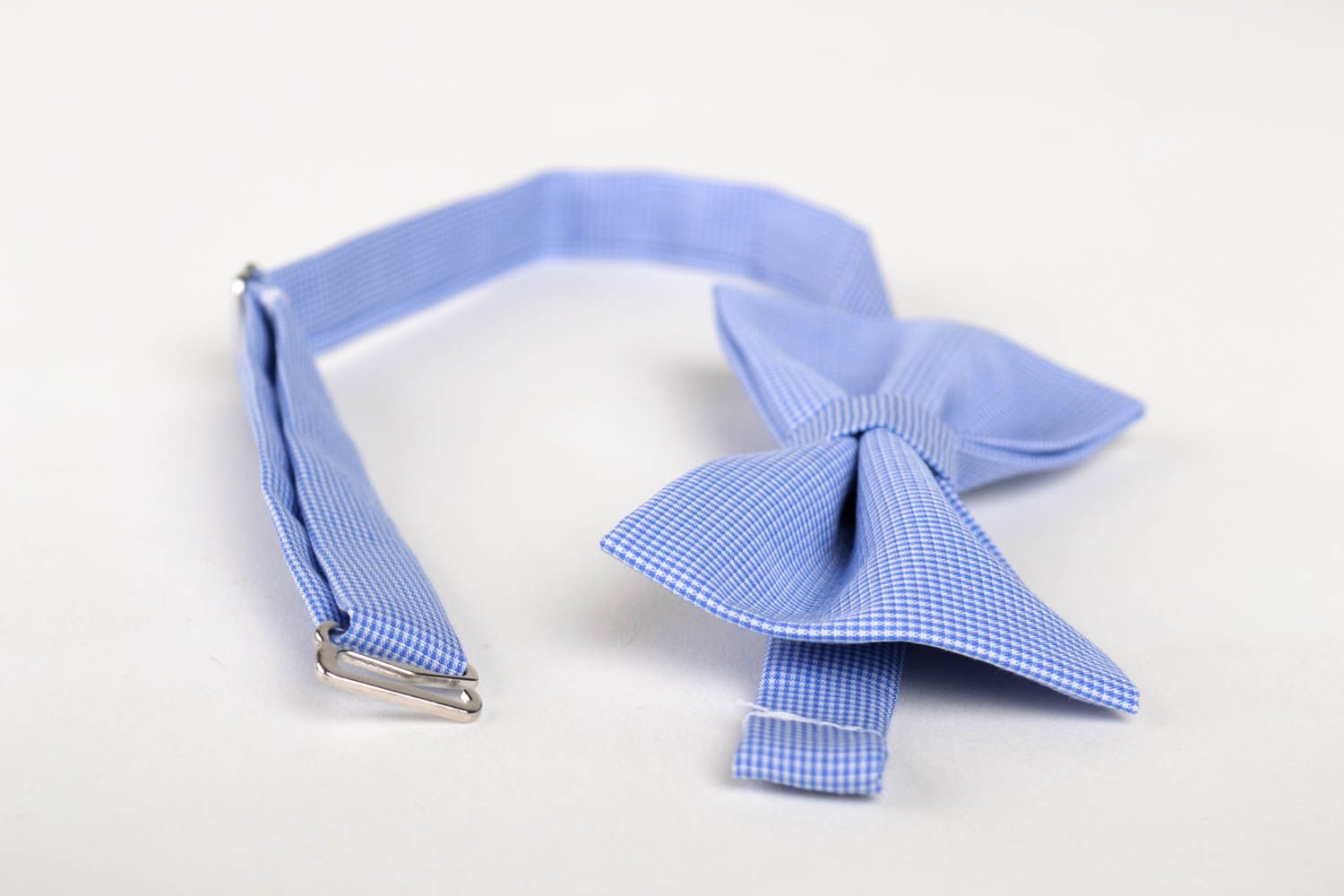 Handmade accessories for men stylish cute bow tie unusual blue bow tie photo 3