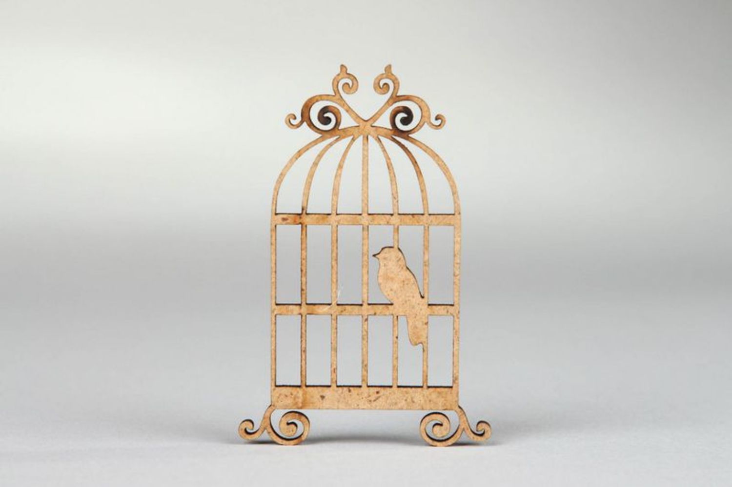 Chipboard Birdie in the cage photo 1