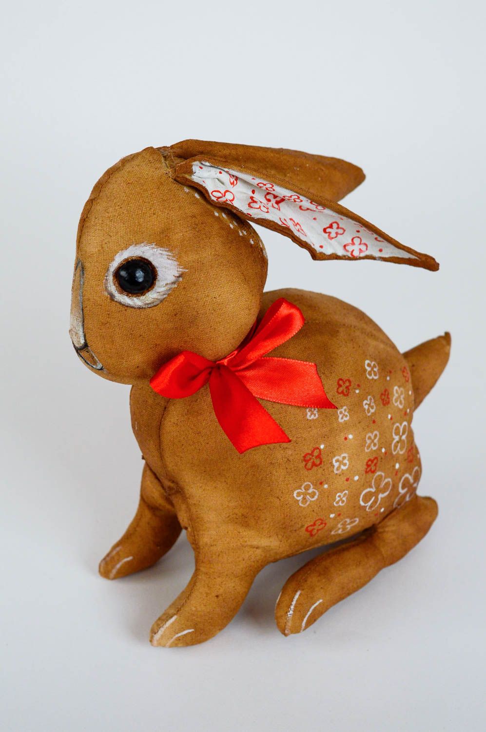 Мягкая игрушка кролик ручной работы авторская ароматизированная с росписью фото 1