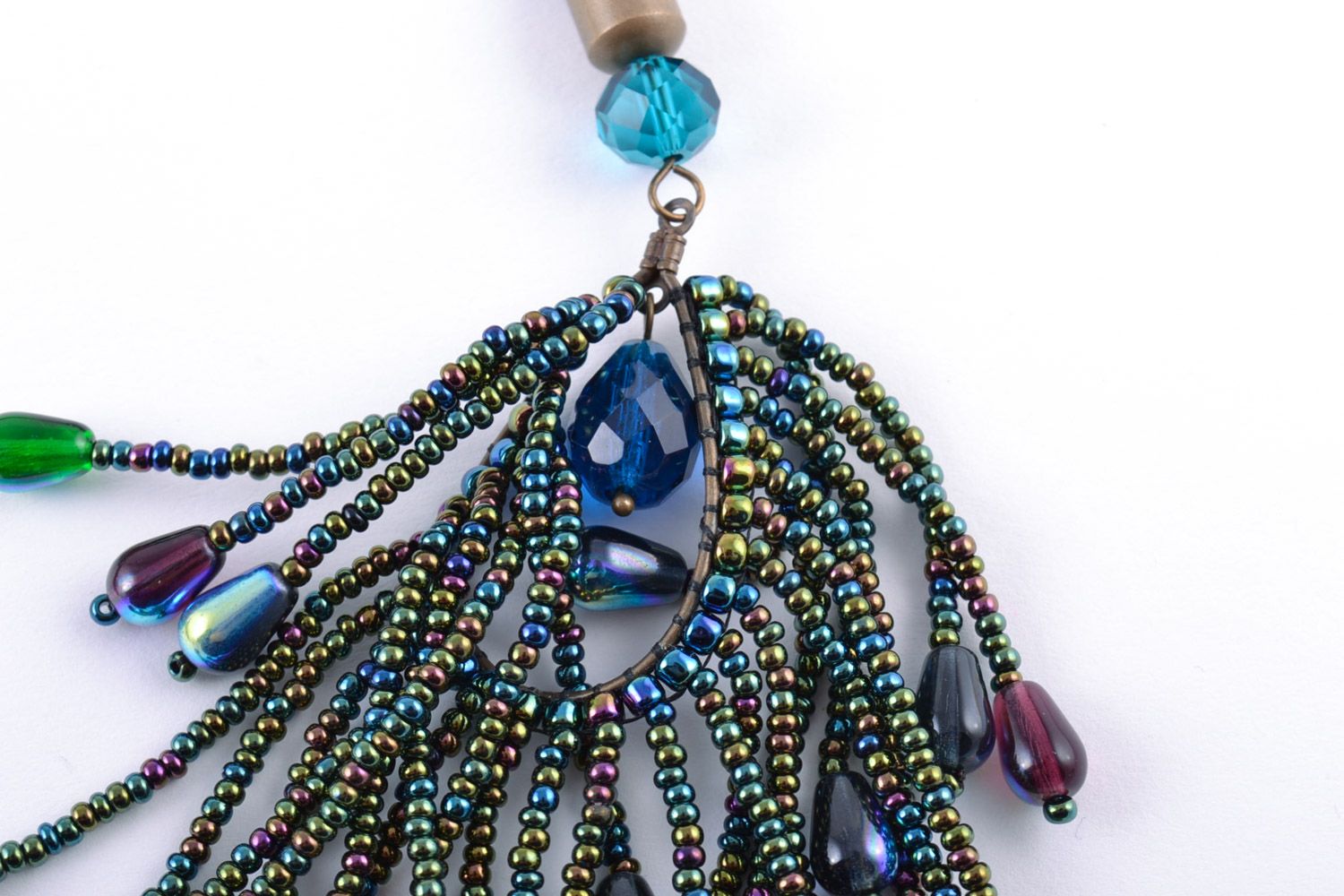 Collana di perline trasformabile fatta a mano accessori da donna originali 
 foto 4