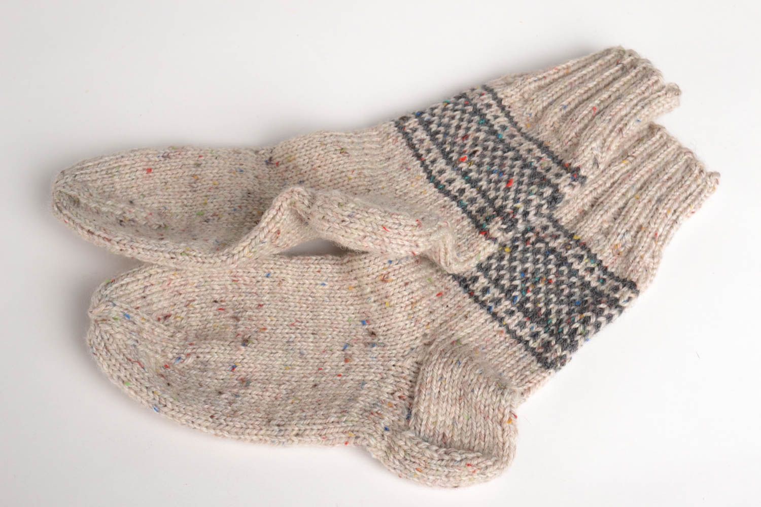 Calcetines de lana artesanales prenda tejida ropa de hombre regalo original foto 2