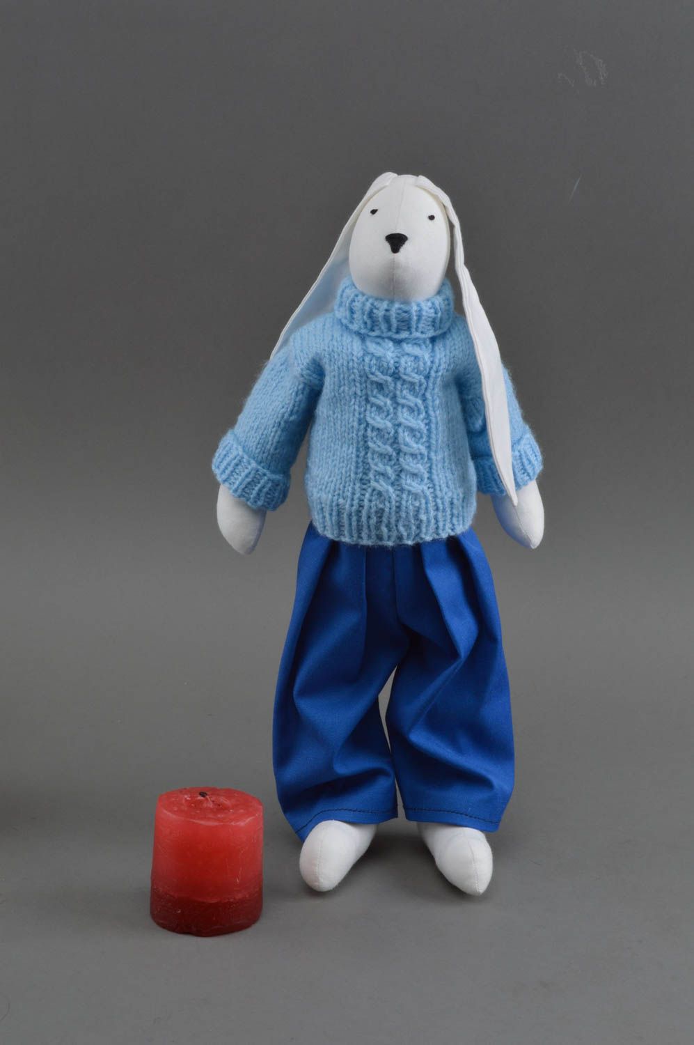 Muñeco de peluche hecho a mano de lino regalo para niño juguete infantil foto 1