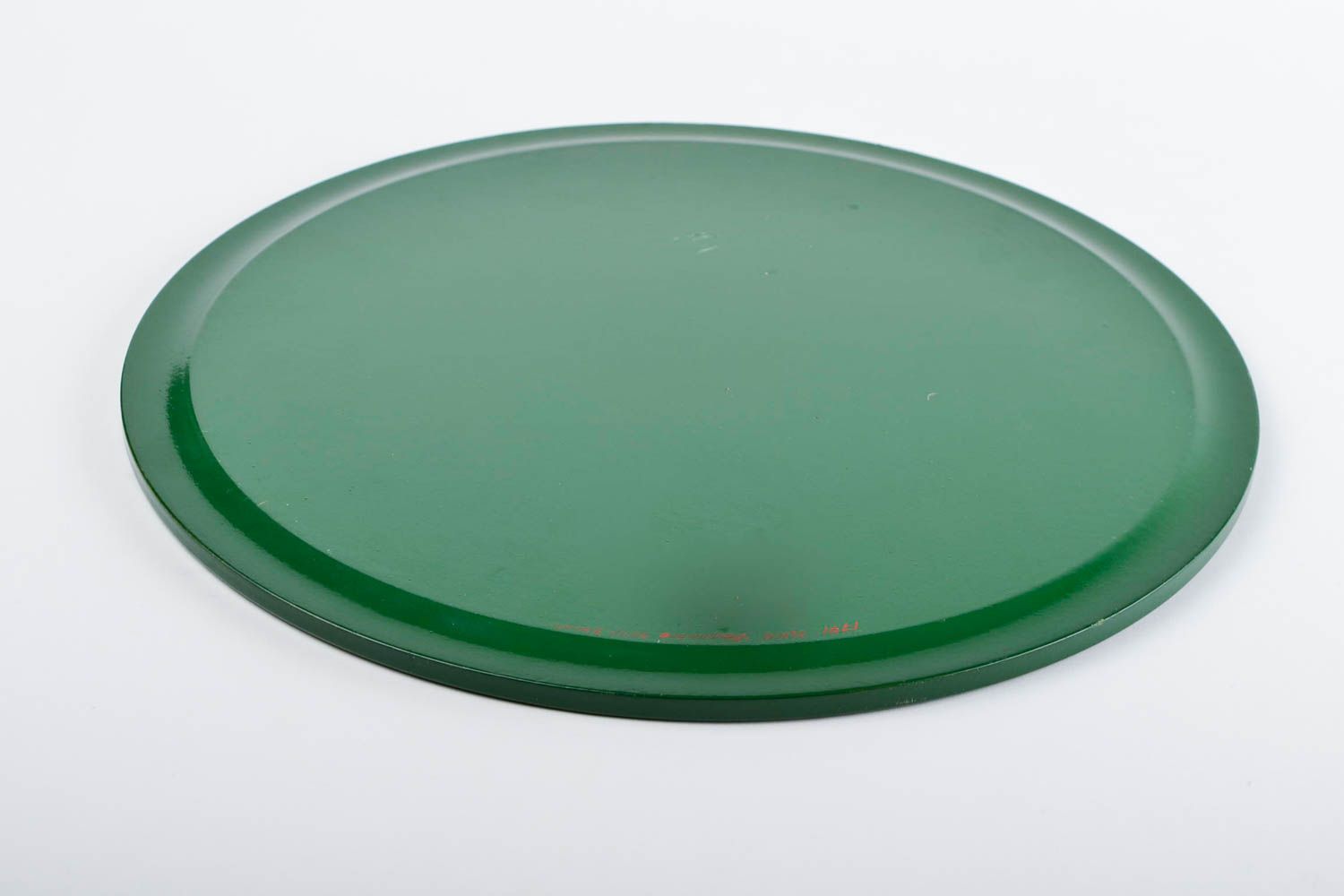 Декор на стену хэнд мэйд зеленая круглая декоративная тарелка расписная посуда фото 5