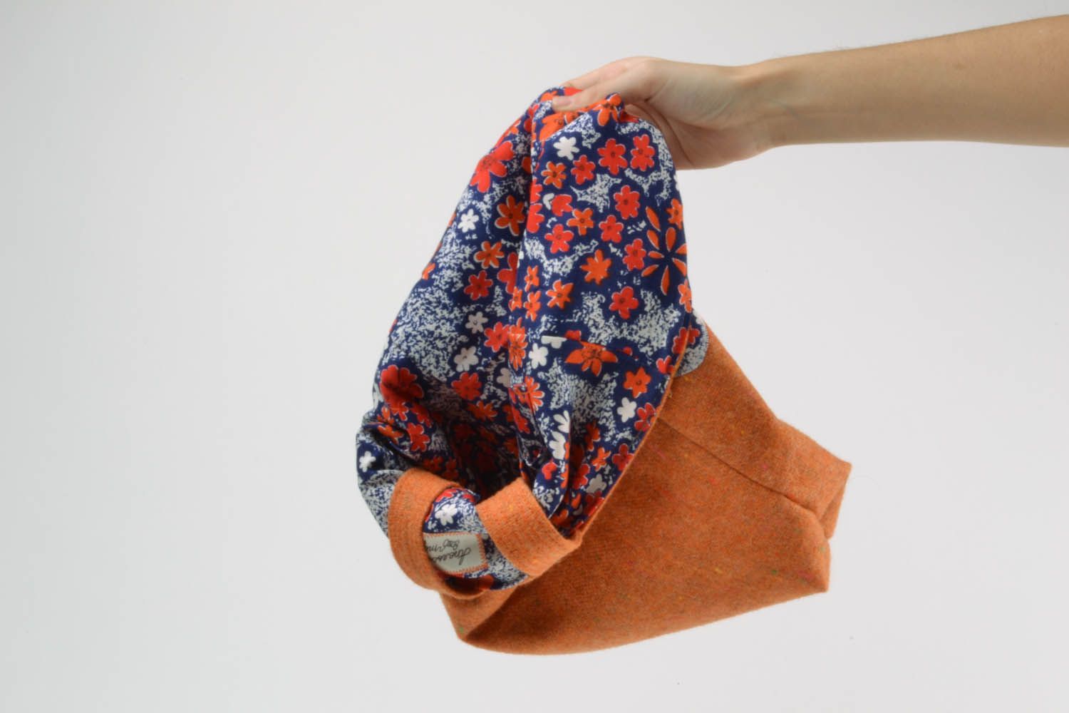 Borsa da donna fatta a mano borsa di cotone e di lana borsa in tessuto  foto 3
