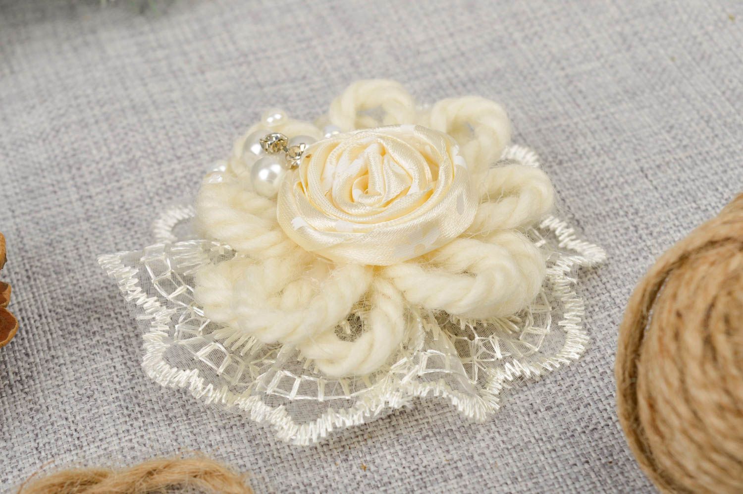 Handmade brooch jewelry designer accessories flower brooch gifts for women photo 1
