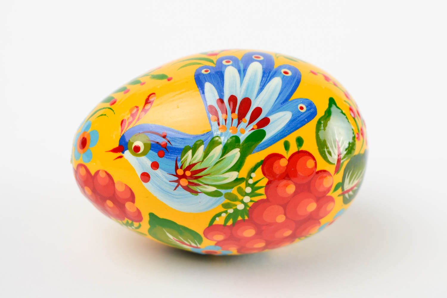 Unusual handmade painted Easter egg wooden egg room ideas decorative use only photo 3