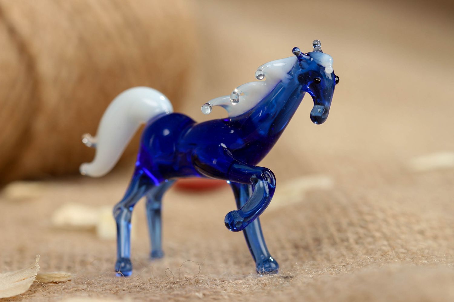 Handgemachtes Figur Pferd aus Glas  foto 5