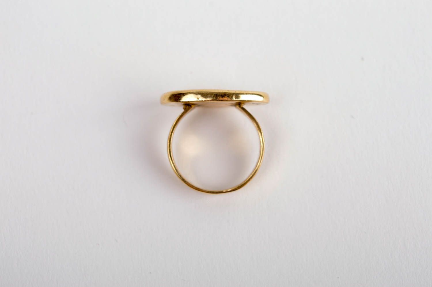 Кольцо ручной работы кольцо из латуни металлическое украшение авторского дизайна фото 5