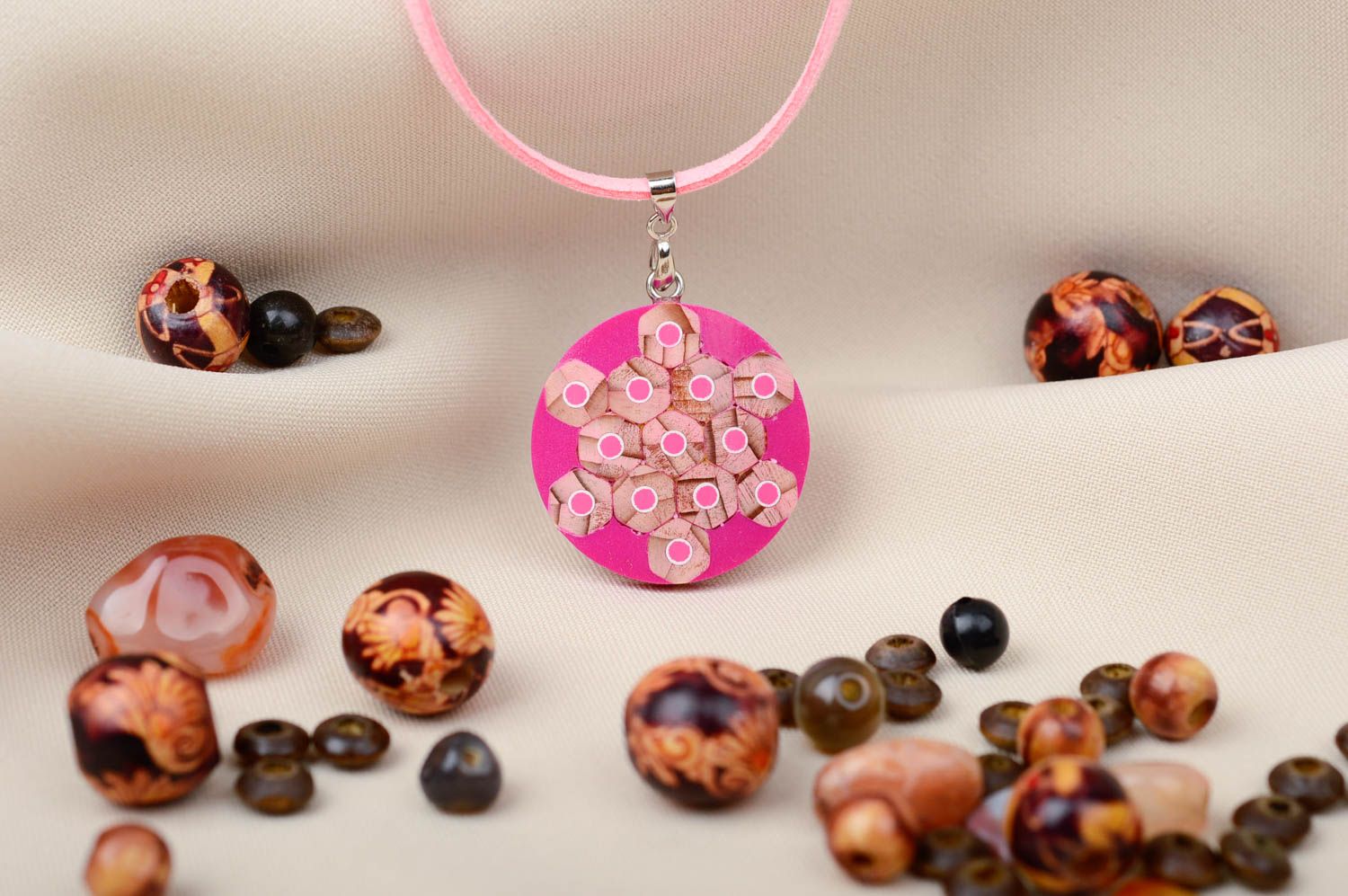 Handmade pendant designer accessory gift ideas unusual jewelry women pendant photo 1