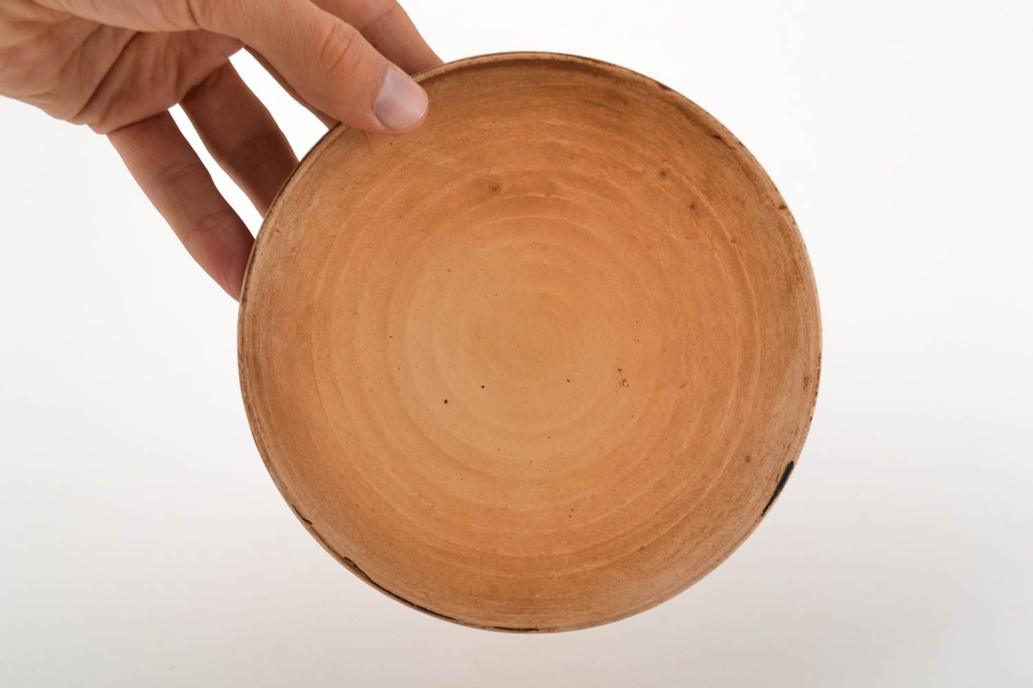 Керамическая тарелка хэнд мэйд глиняная посуда для первого кухонная посуда фото 2