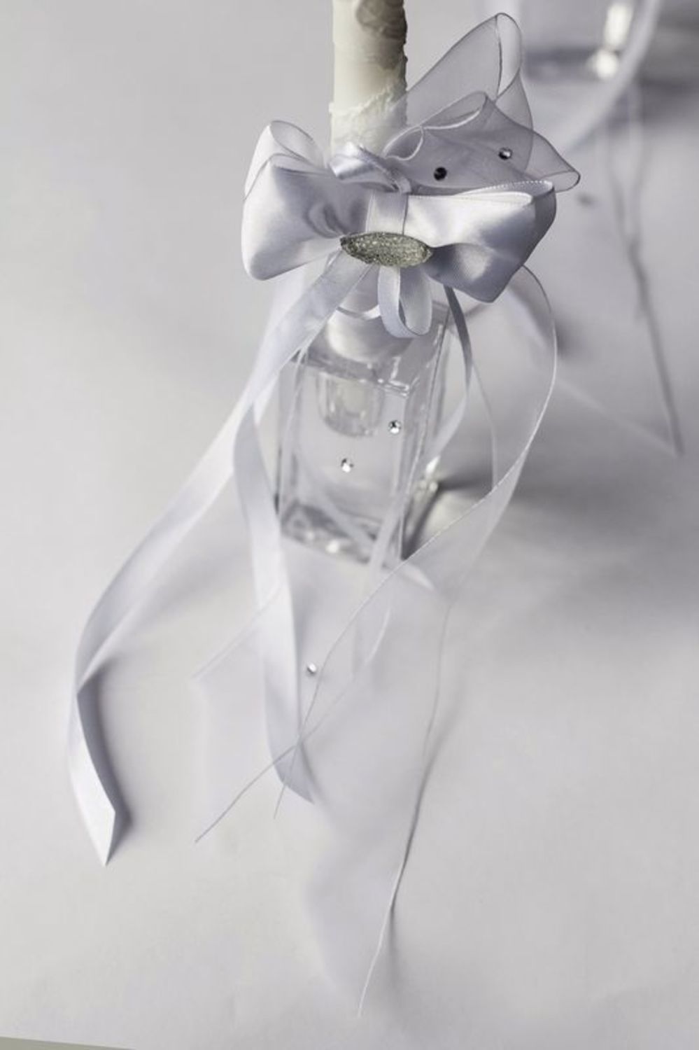 Candela decorativa fatta a mano candela nuziale bella tenera per nozze
 foto 2