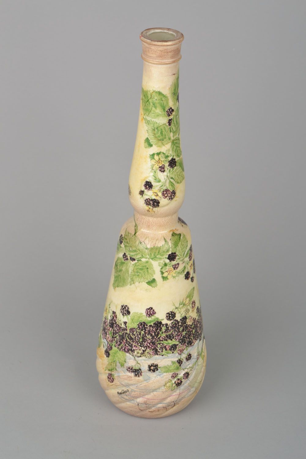 Vaso da fiore fatto a mano bottiglia decorativa elemento decorativo d'arredo
 foto 3
