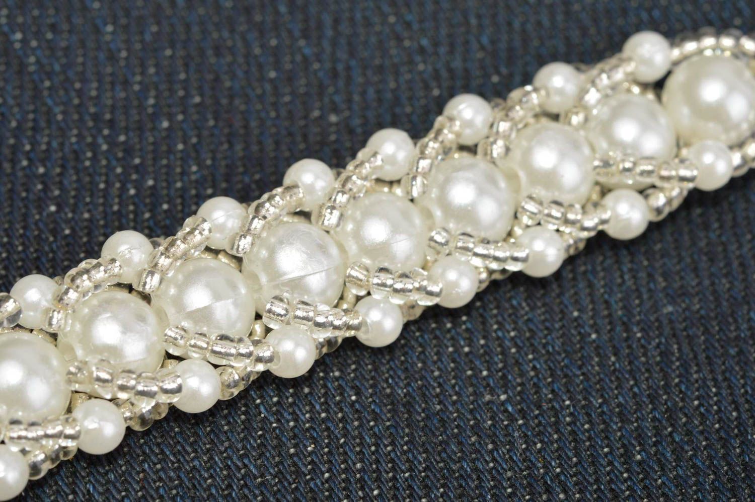Hand-woven bracelet handmade seed bead bracelet fashion jewelry stylish bracelet photo 5