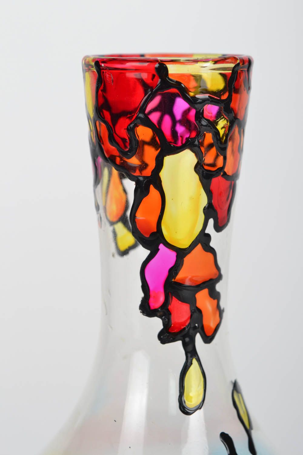Kleine Vase aus Glas Kaleidoskop  foto 4