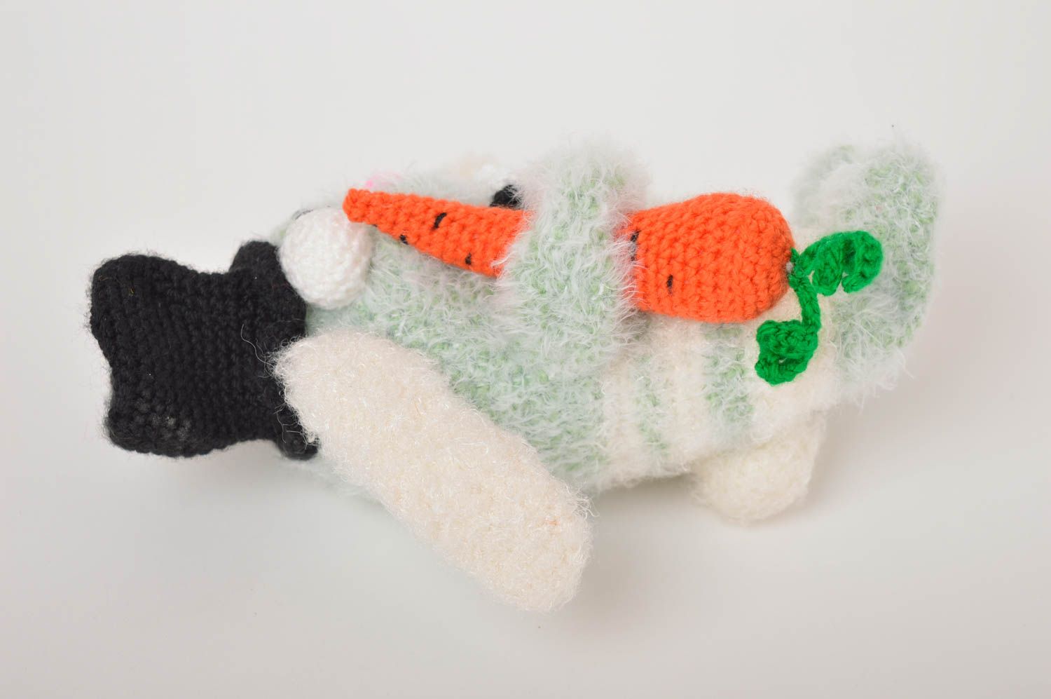Juguete artesanal tejido a ganchillo peluche para niños regalo original Conejo foto 4