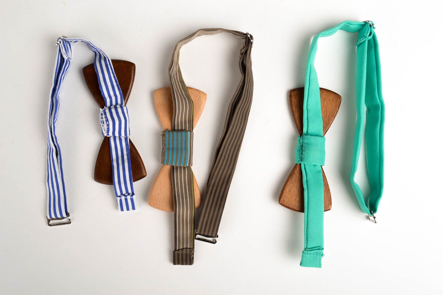 3 pajaritas modernas artesanales corbatas de moño accesorios para hombres foto 4