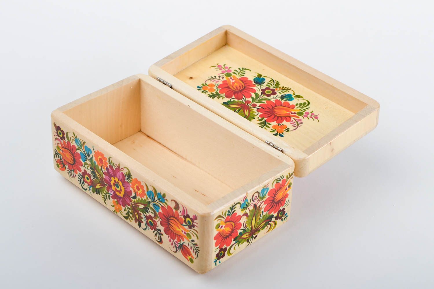 Homemade decorations wood jewelry box wooden box women accessories home decor photo 4