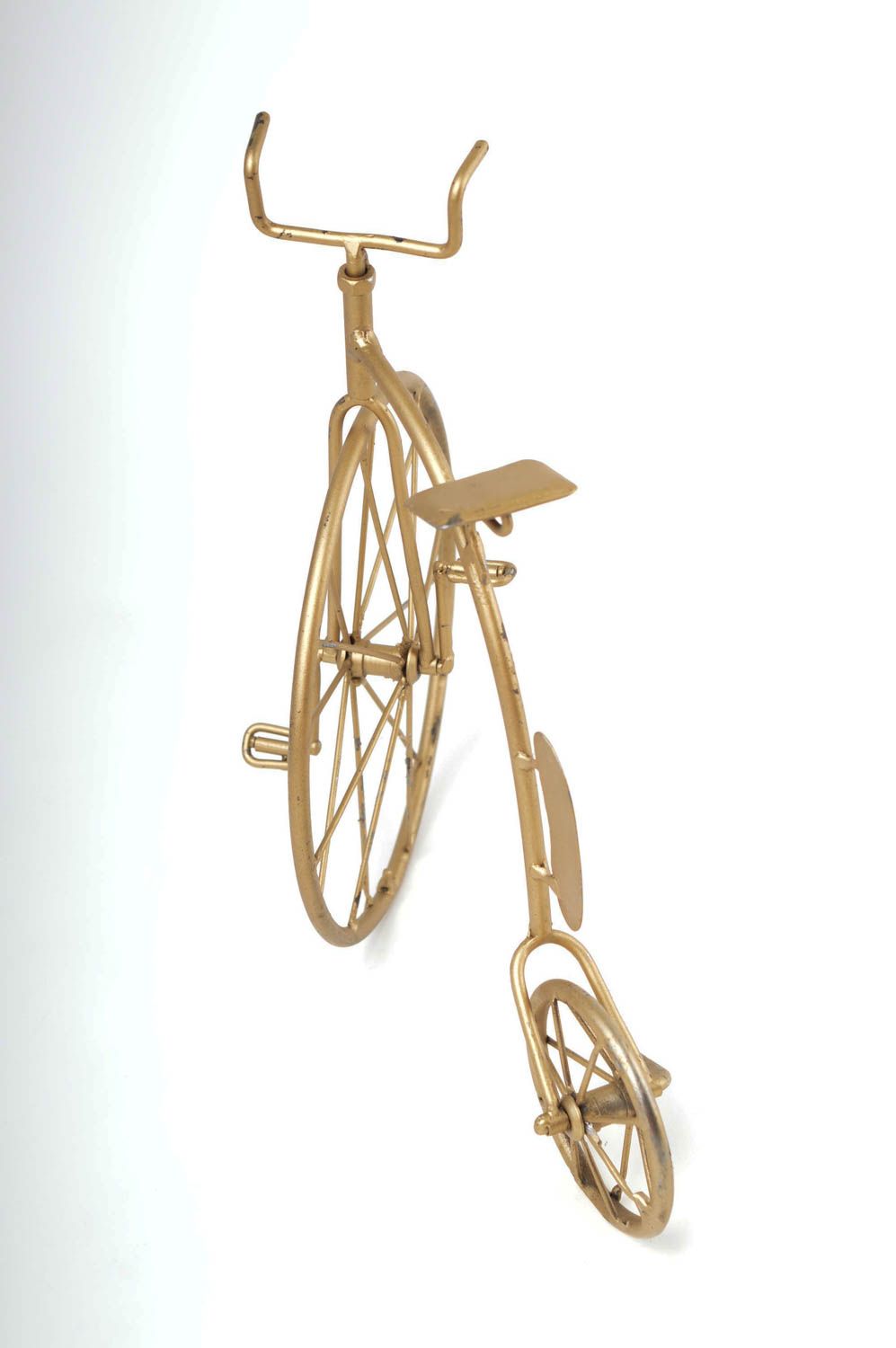 Decoro da casa fatto a mano figurina simpatica a forma di bicicletta di metallo foto 4