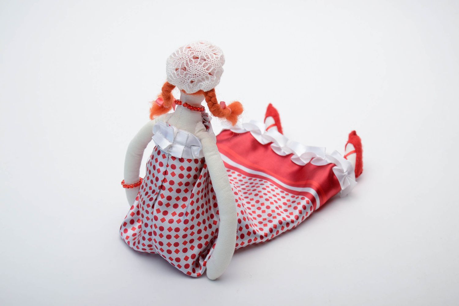 Designer doll made of cotton Frosya photo 4