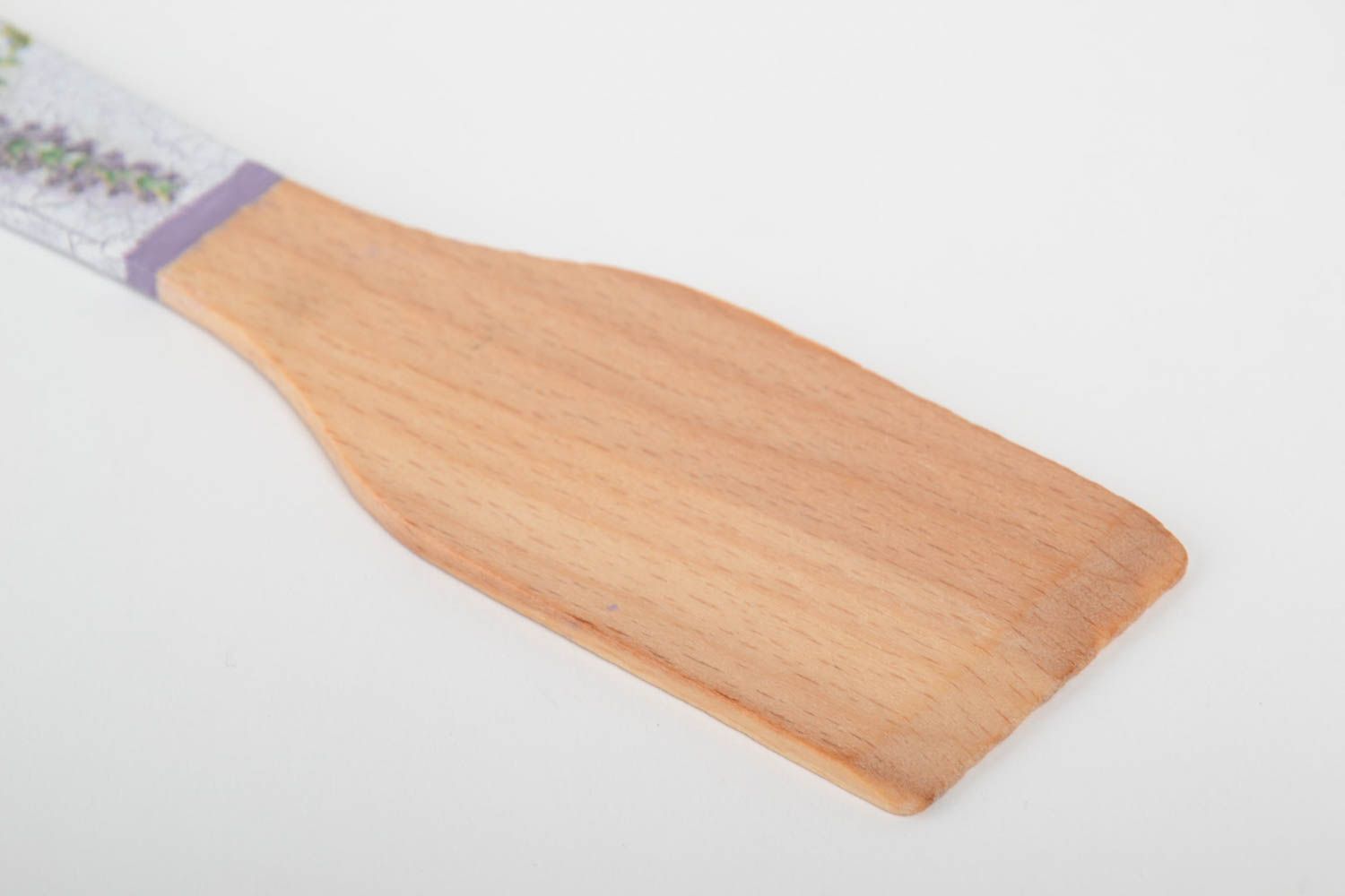 Кухонная деревянная лопатка в технике декупаж ручной работы авторская красивая фото 3