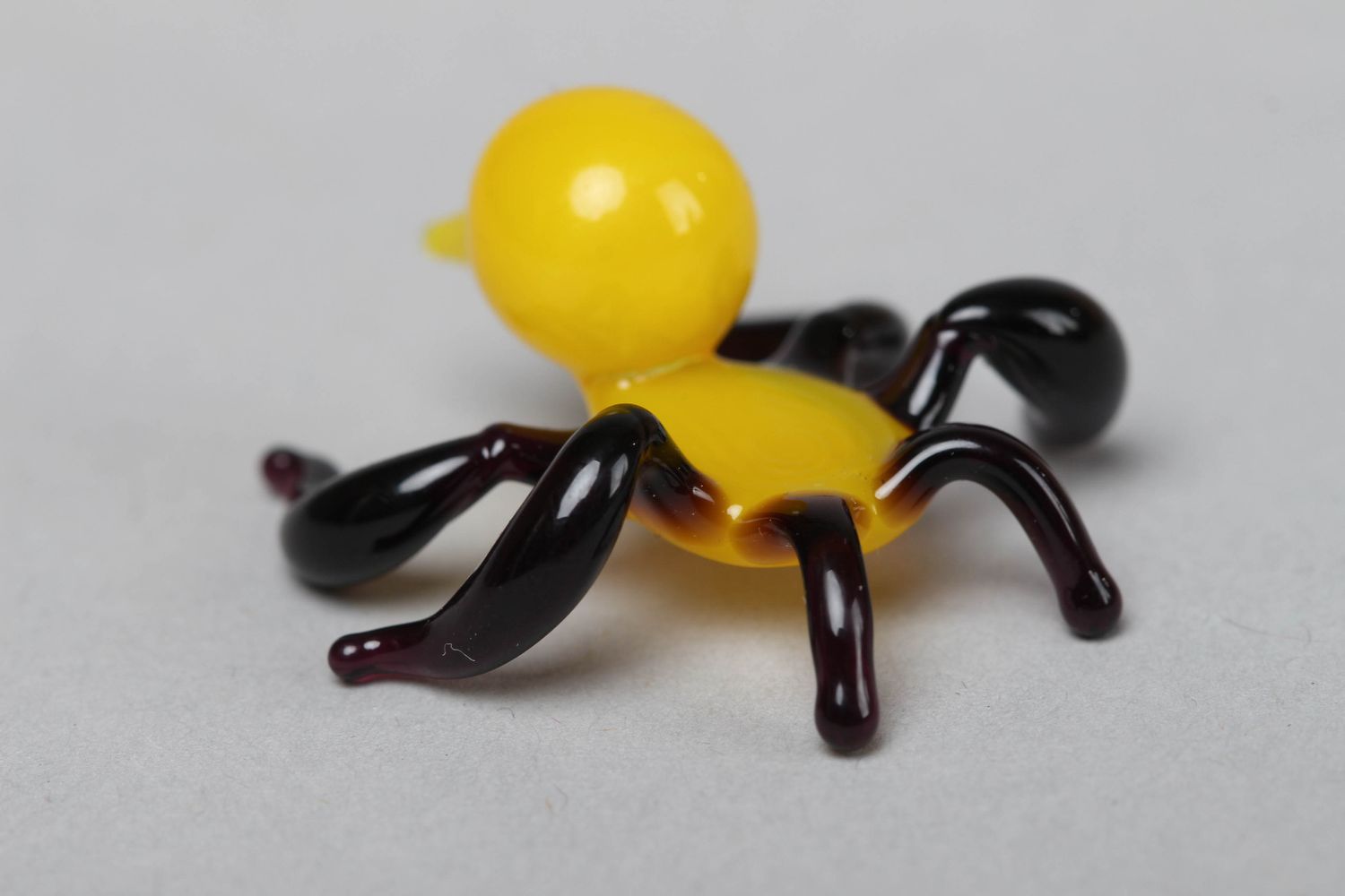 Figura de cristal artesanal con forma de araña foto 1