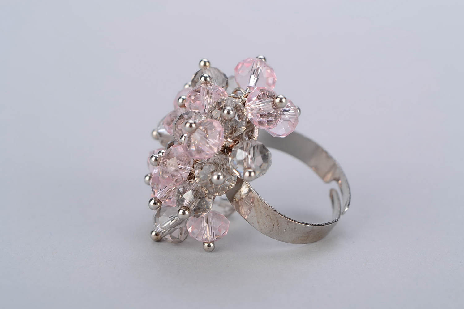 Ring with Czech crystal photo 3