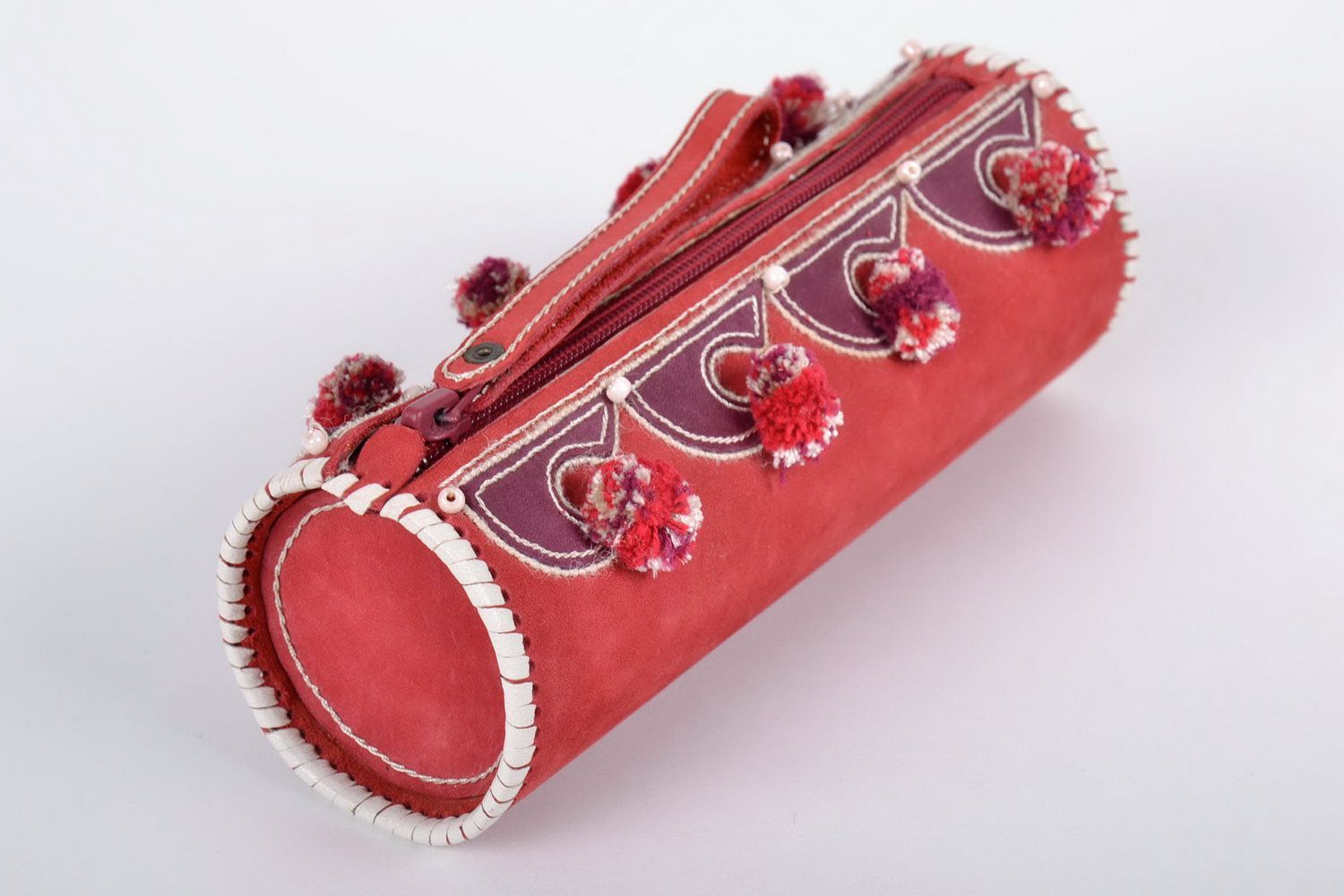 Stylish pen case made of natural leather photo 4